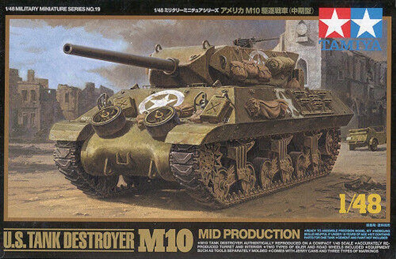 Tamiya 1/48 U.S. Tank Destroyer M10 Mid Production 32519