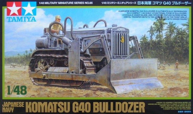 Tamiya 1/48 Komatsu G40 Bulldozer Japanese Navy 32565