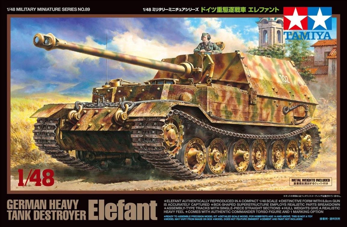 Tamiya 1/48 German Heavy Tank Destroyer Elefant 32589