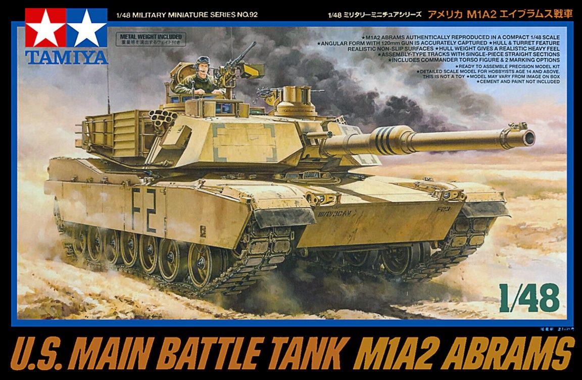Tamiya 1/48 U.S. Main Battle Tank M1A2 Abrams 32592