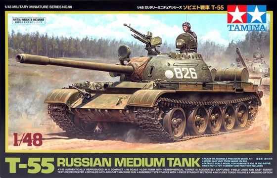 Tamiya 1/48 T-55 Russian Medium Tank 32598