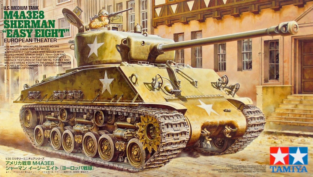 Tamiya 1/35 U.S. Medium Tank M4A3E8 Sherman &quot;Easy Eight&quot; European Theater 35346
