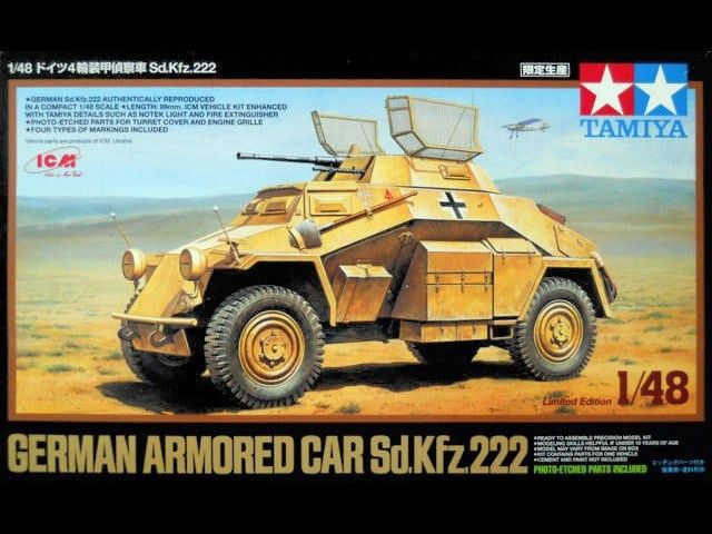 Tamiya 1/48 German Armored Car Sd.Kfz. 222 89777