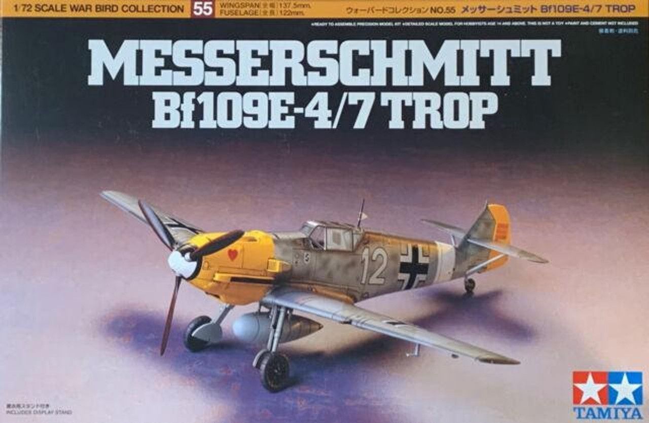 Tamiya 1/72 Messerschmitt Bf109E-4/7 Trop 60755