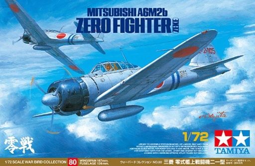 Tamiya 1/72 Mitsubishi A6M2b Zero Fighter (Zeke) 60780
