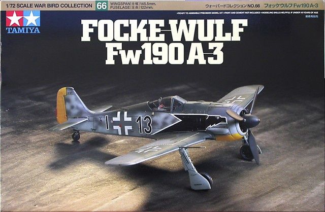 Tamiya 1/72 Focke-Wulf Fw190 A-3 60766