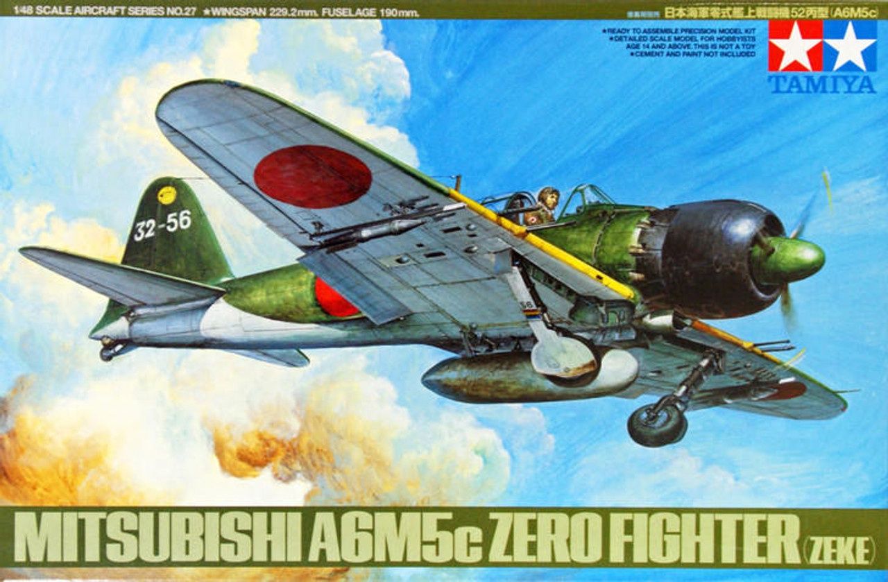 Tamiya 1/48 Mitsubishi A6M5c Zero Fighter (Zeke) 61027