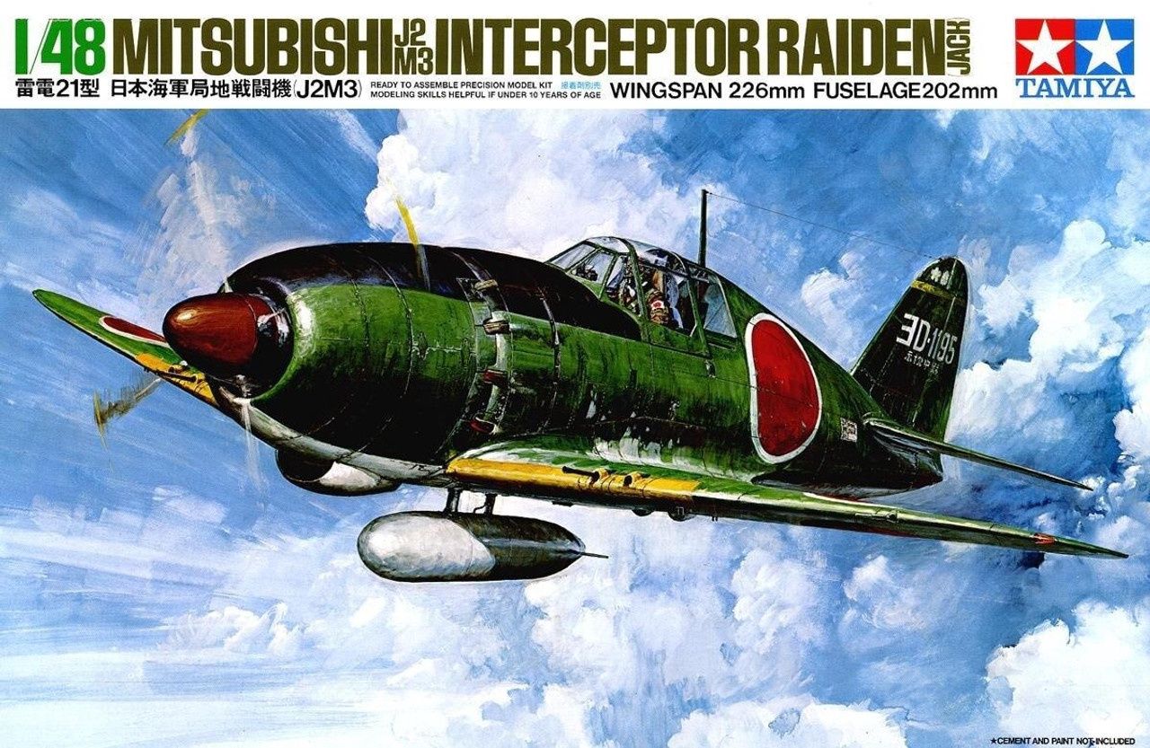 Tamiya 1/48 Mitsubishi J2M3 Interceptor Raiden (Jack) 61018
