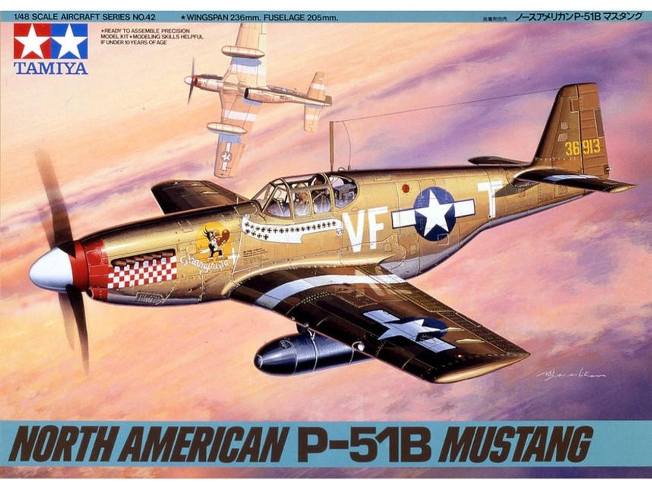 Tamiya 1/48 North American P-51B Mustang 61042