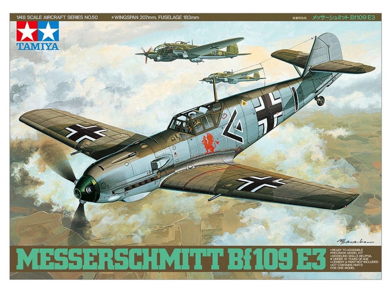 Tamiya 1/48 Messerschmitt Bf109 E3 61050