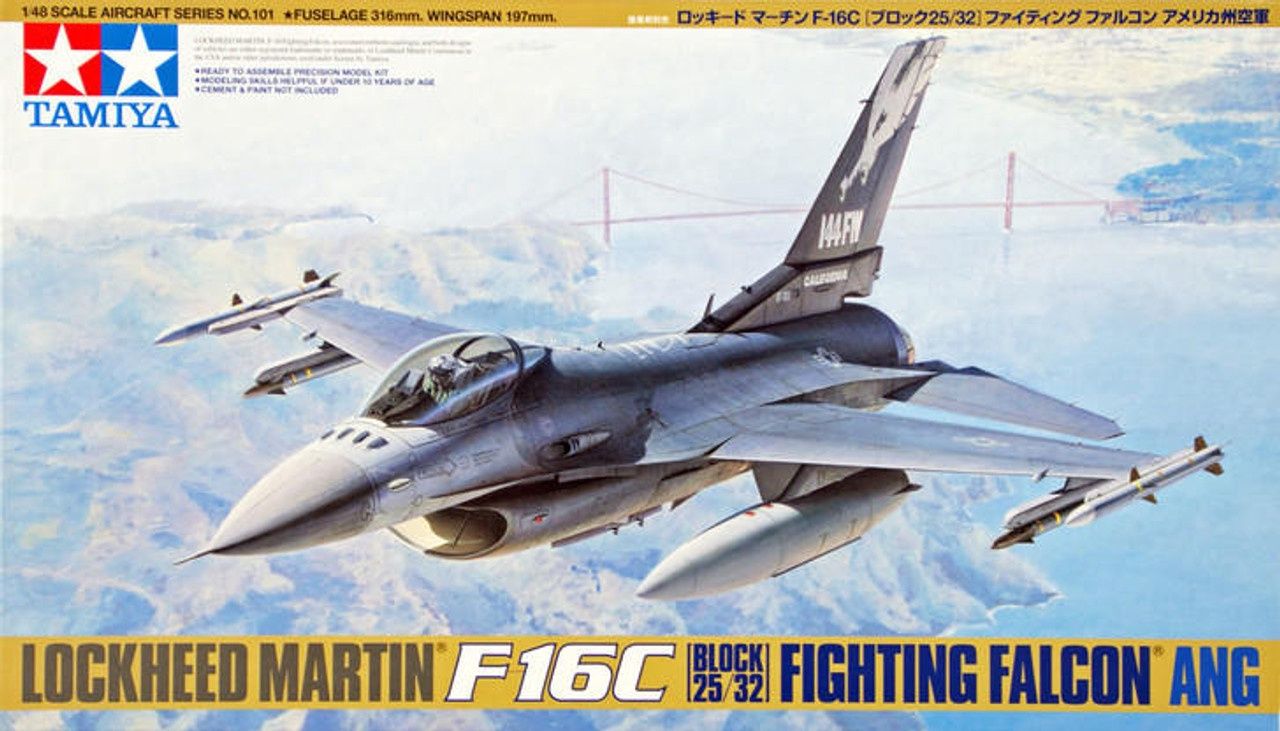 Tamiya 1/48 Lockheed Martin F-16C [Block 25/32] Fighting Falcon ANG 61101
