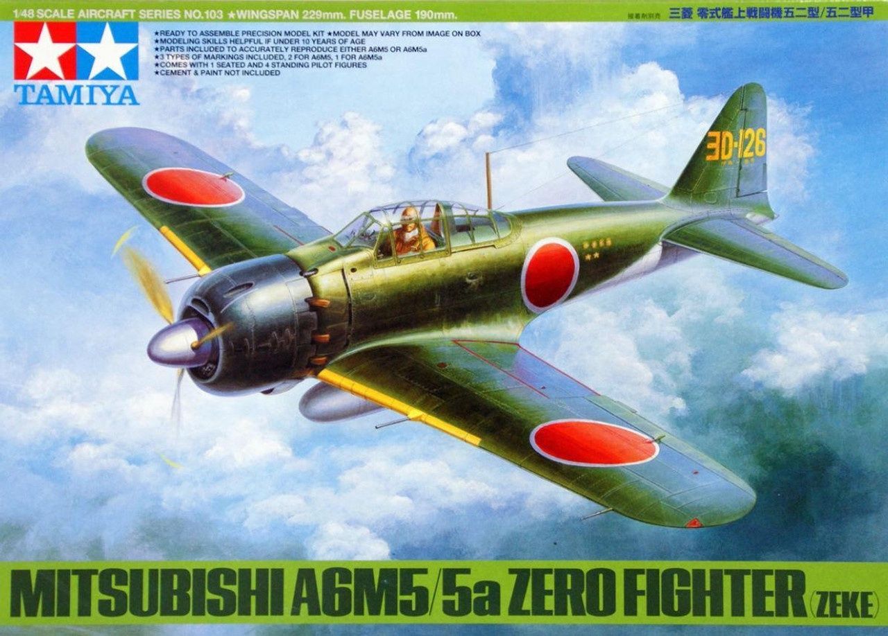 Tamiya 1/48 Mitsubishi A6M5/5a Zero Fighter (Zeke) 61103