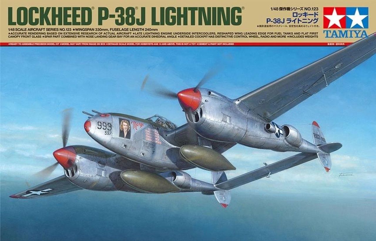 Tamiya 1/48 Lockheed P-38J Lightning 61123