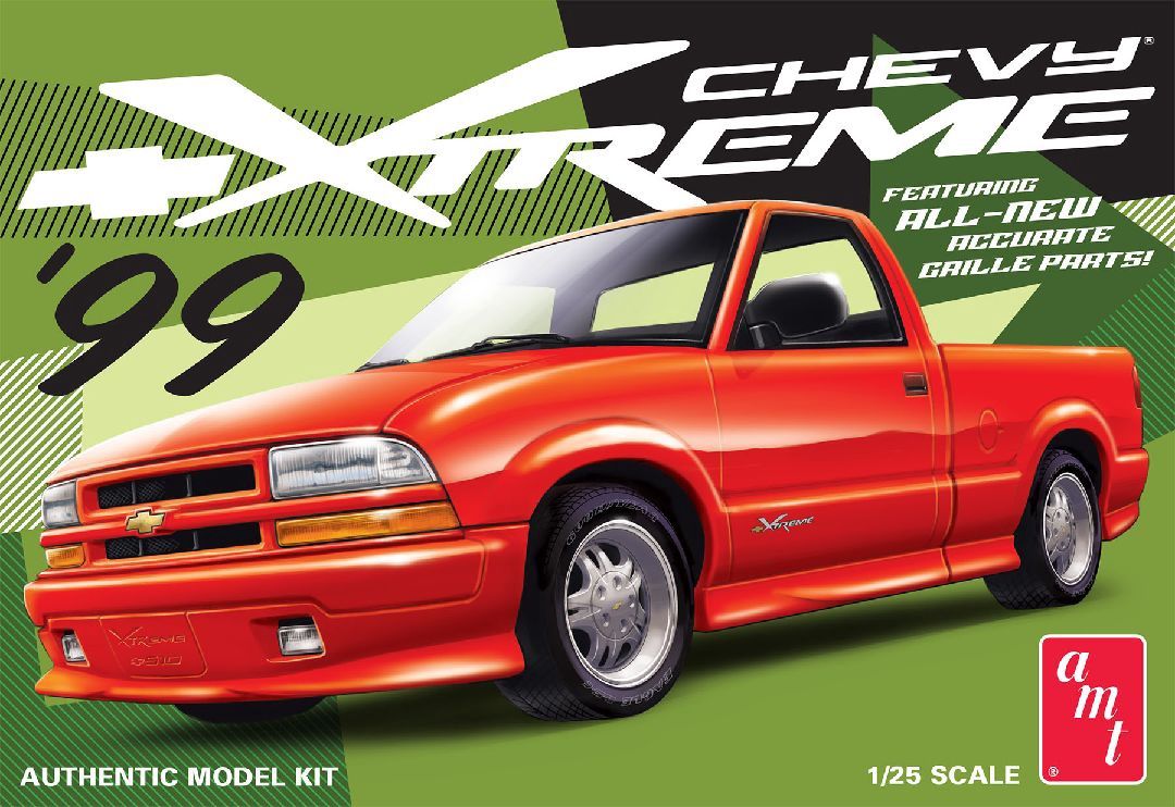 AMT 1/25 99 Chevy Xtreme S-10 Pickup w/New Grille 1514