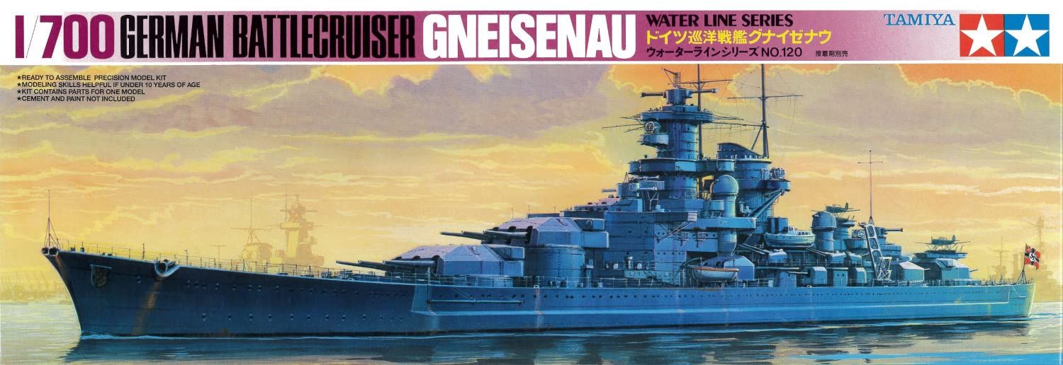 Tamiya 1/700 German Battlecruiser Gneisenau 77520