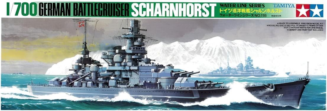 Tamiya 1/700 German Battlecruiser Scharnhorst 77518