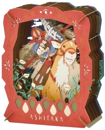 Ensky Paper Theater Ashitaka &amp; Yakul &quot;Princess Mononoke&quot; 52350