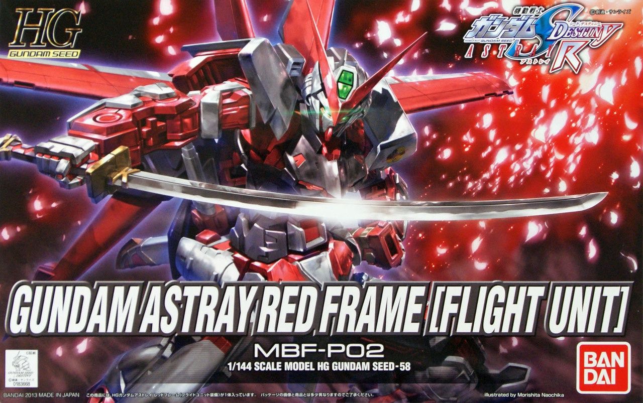 Bandai 1/144 HG GS #58 Gundam Astray Red Frame [Flight Unit] MBF-P02 5055602