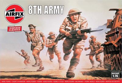 Airfix Vintage 1/76 WWII British 8th Army A00709V