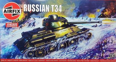 Airfix Vintage 1/76 Russian T34 A01316V