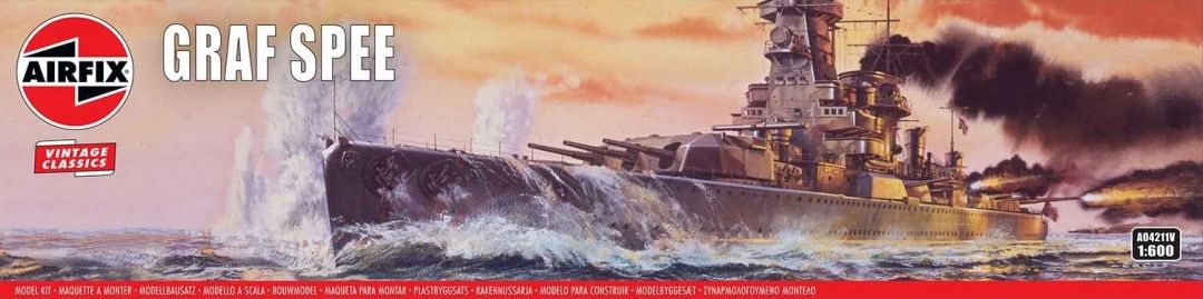 Airfix Vintage 1/600 Admiral Graf Spee A04211V