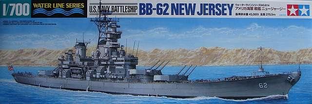 Tamiya 1/700 U.S. Navy Battleship BB-62 New Jersey 31614