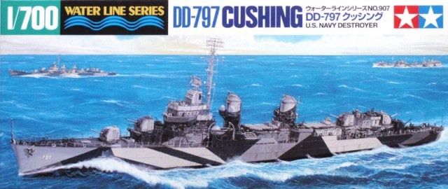 Tamiya 1/700 U.S. Navy Destroyer DD-797 Cushing 31907