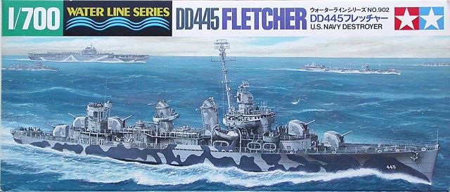 Tamiya 1/700 U.S. Navy Destroyer DD-445 Fletcher 31902