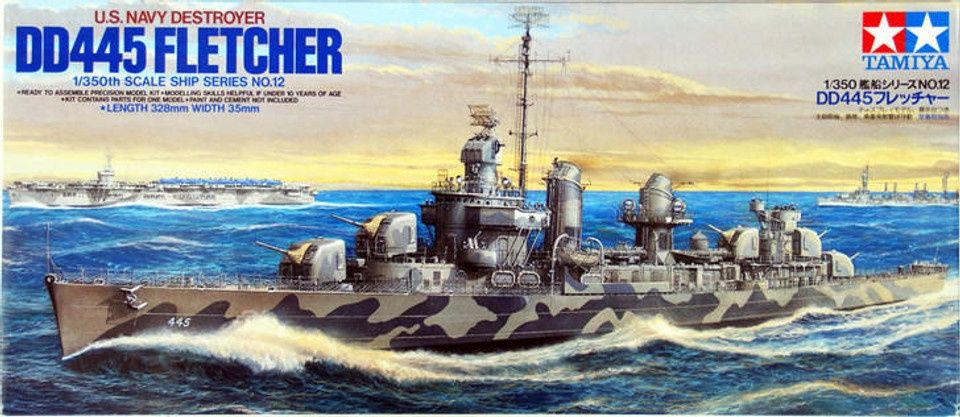 Tamiya 1/350 U.S. Navy Destroyer DD-445 Fletcher 78012