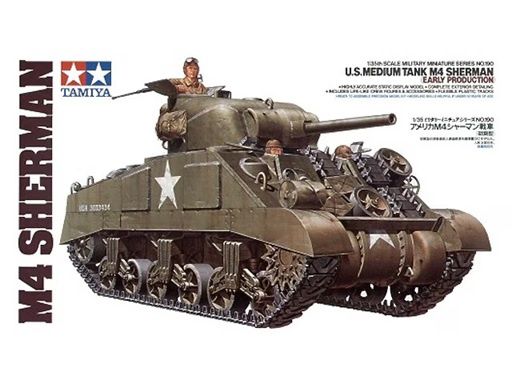 Tamiya 1/35 U.S. Medium Tank M4 Sherman (Early Production) 35190