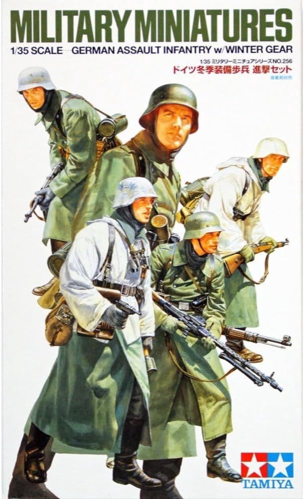 Tamiya 1/35 German Assault Infantry w/Winter Gear (5 figures) 35256