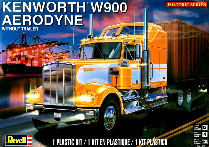 Revell 1/25 Kenworth W900 Aerodyne Without Trailer 85-1507