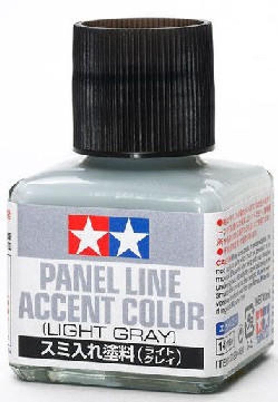 Tamiya Light Gray Panel Line Accent Color (40ml Bottle) 87189