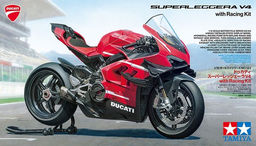 Tamiya 1/12 Ducati Superleggera V4 with Racing Kit 14143