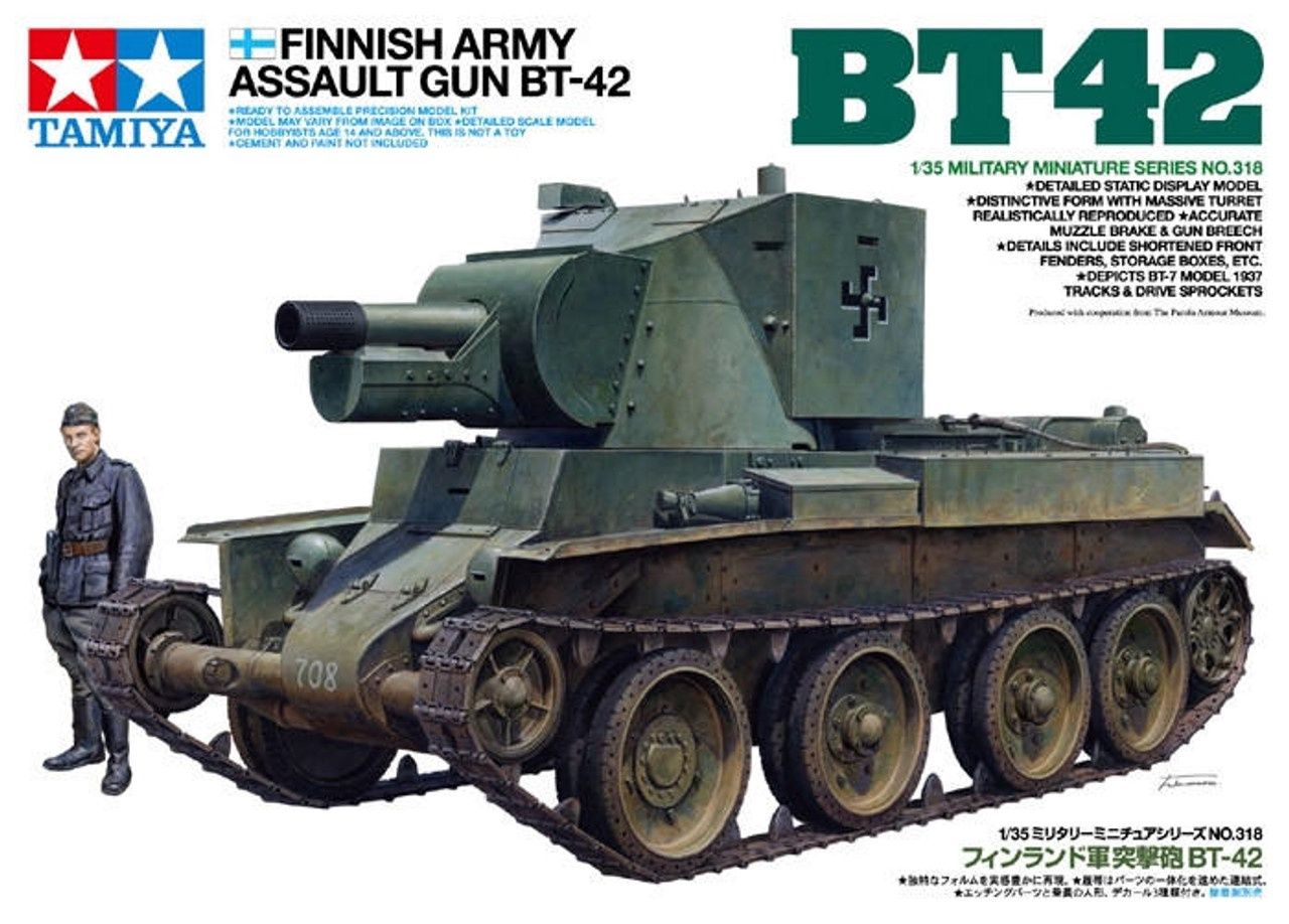 Tamiya 1/35 Finnish Army Assault Gun BT-42 35318