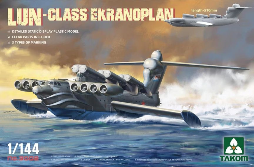 Takom 1/144 Lun-Class Ekranoplan 3002