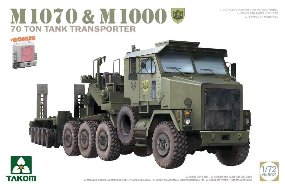 Takom 1/72 M1070 &amp; M1000 70 Ton Tank Transporter 5021