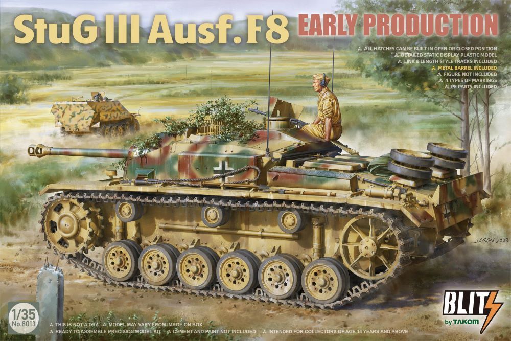 Takom 1/35 Stug III Ausf.F8 Early Production (Blitz) 8013