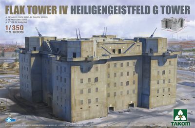 Takom 1/350 Flak Tower IV Heiligengeistfeld G Tower 6005