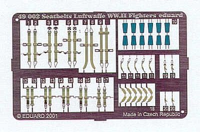 Eduard 1/48 Seatbelts Luftwaffe WWII Fighters 49002