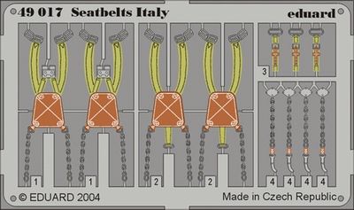 Eduard 1/48 Seatbelts Italy 49017