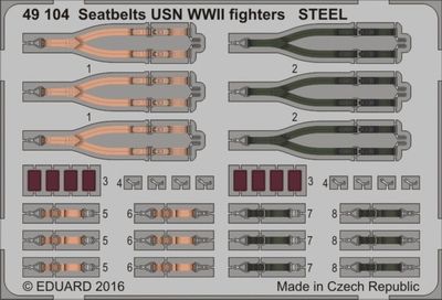 Eduard 1/48 Seatbelts USN WWII Fighters STEEL 49104