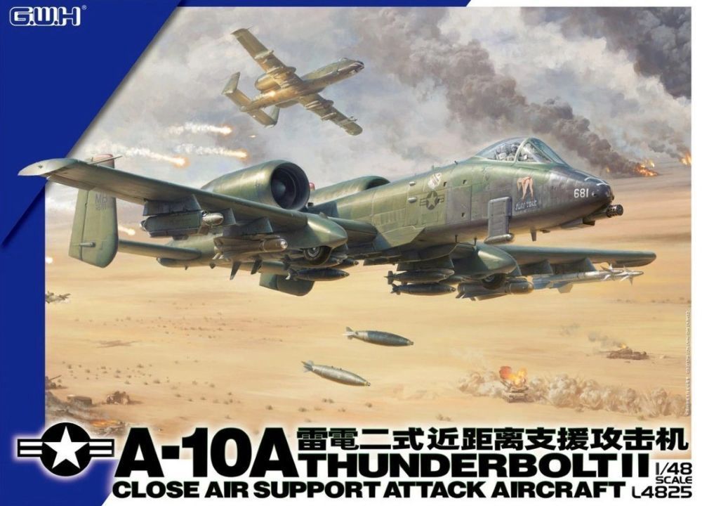 Great Wall Hobby 1/48 A-10A Thunderbolt II Close Air Support Attack Aircraft L4825