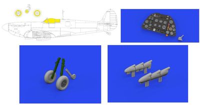 Eduard 1/32 Spitfire Mk.Ia LööKplus (for KOT) 634040