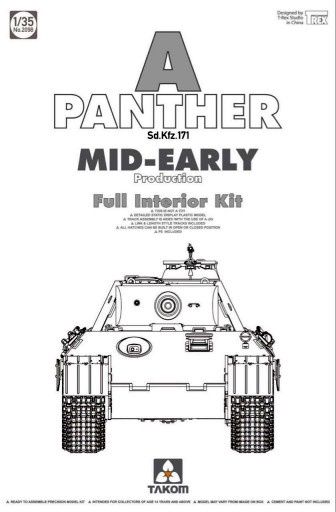 Takom 1/35 Panther Ausf. A Mid-Early Production (Full Interior Kit) 2098