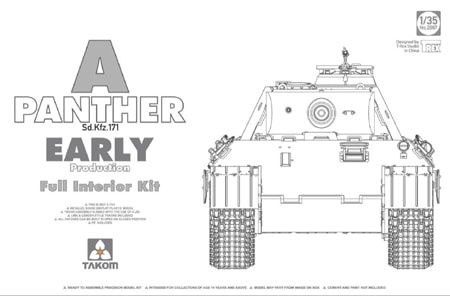 Takom 1/35 Panther Ausf. A Early Production (Full Interior) 2097