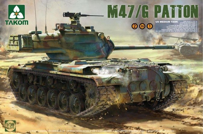 Takom 1/35 M47/G Patton 2 in 1 2070