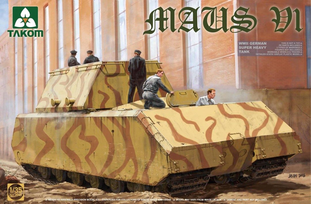 Takom 1/35 Maus V1 WWII German Super Heavy Tank 2049
