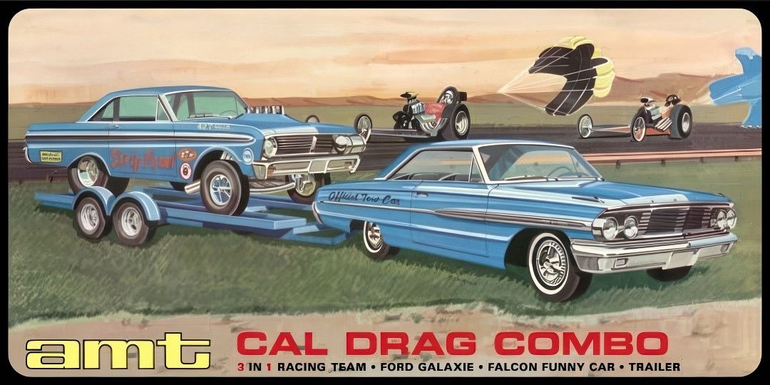 AMT 1/25 Cal Drag Combo 3 in 1 Racing Team 1223