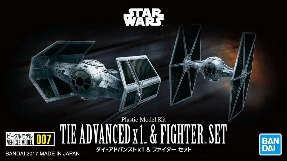Bandai 1/144 Star Wars TIE Advanced x1 &amp; Fighter Set VM007 5064110